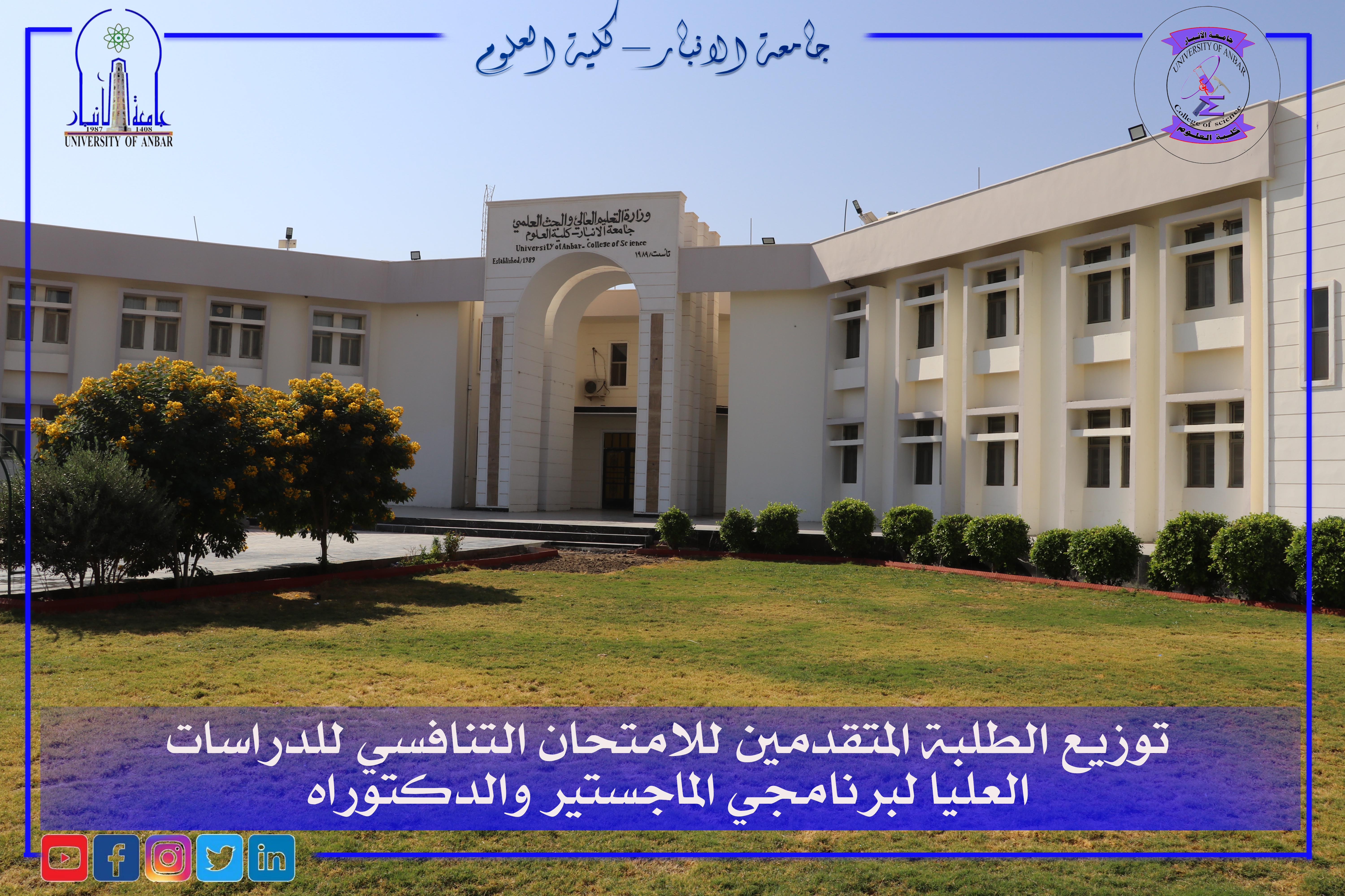 خارطة توزيع المرشحين للامتحان التنافسي 2023 - 2024